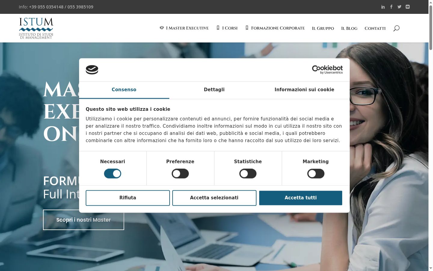 Screenshot tal-banner tal-kunsens muri qabel kwalunkwe interazzjoni