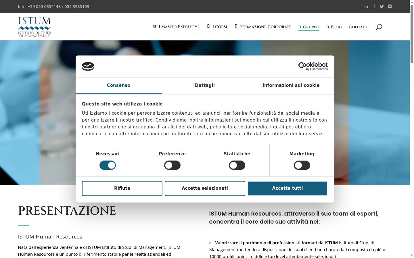 Sutikimo reklamjuostės, rodytos prieš bet kokią sąveiką, ekrano kopija