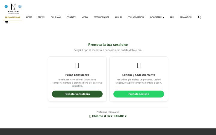 Screenshot of istuttore-cinofilo-marco-farina.com