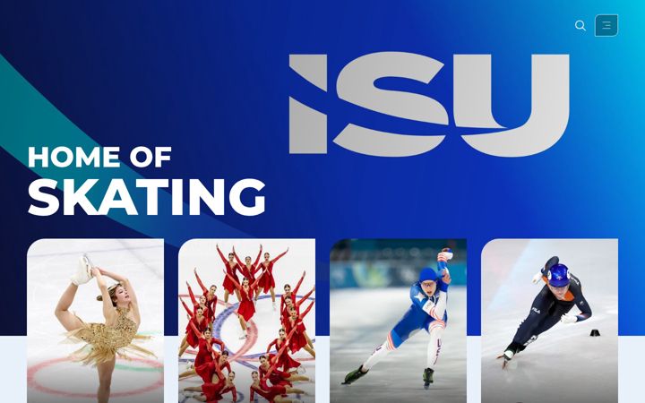 Screenshot of isu-skating.com