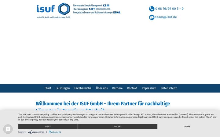 Screenshot of isuf.de