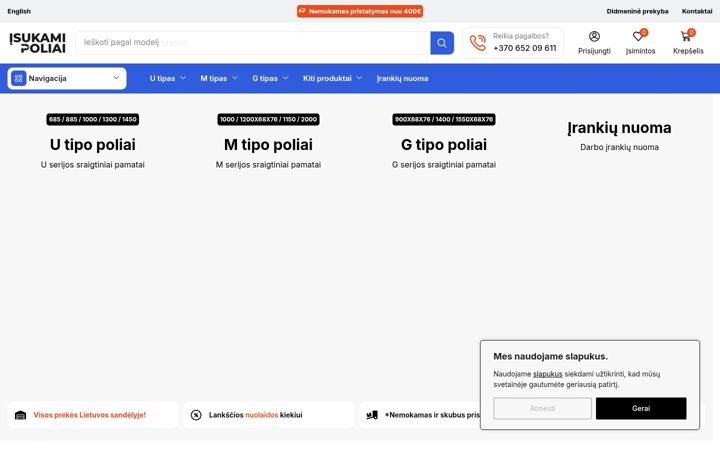 Posnetek zaslona isukamipoliai.lt