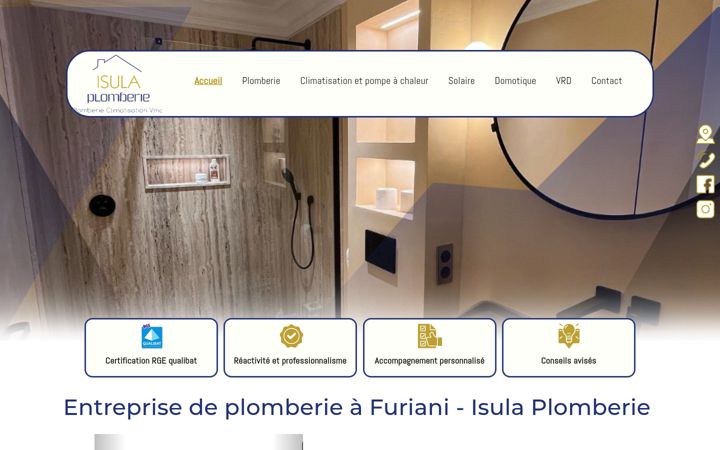 Screenshot of isula-plomberie.fr