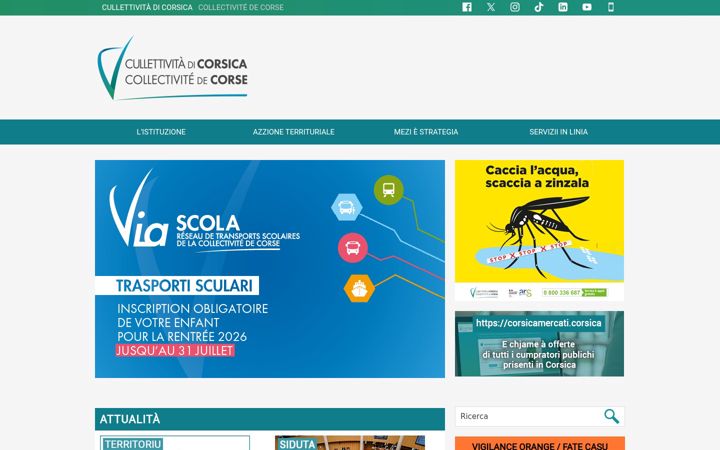 Screenshot of isula.corsica