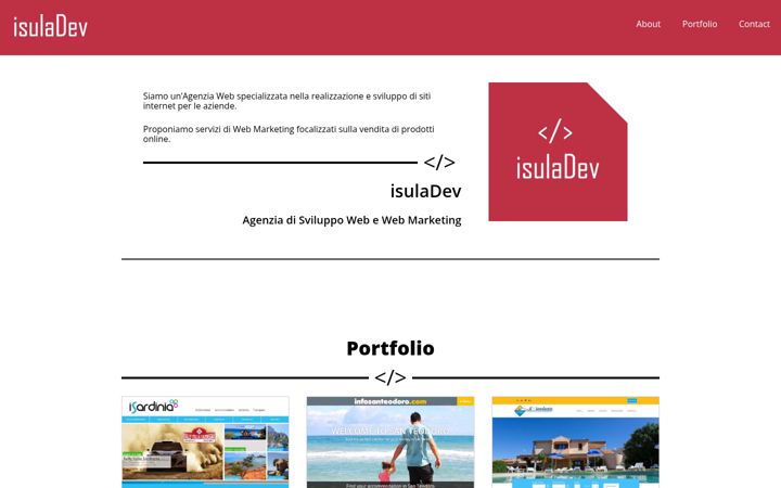 Screenshot of isuladev.com