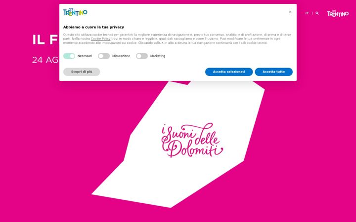Screenshot of isuonidelledolomiti.it