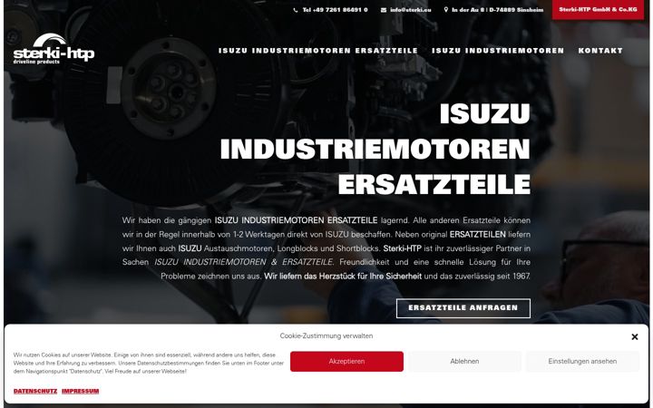 Screenshot of isuzu-industriemotoren-ersatzteile.de