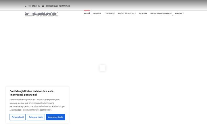 Screenshot of isuzu-romania.ro