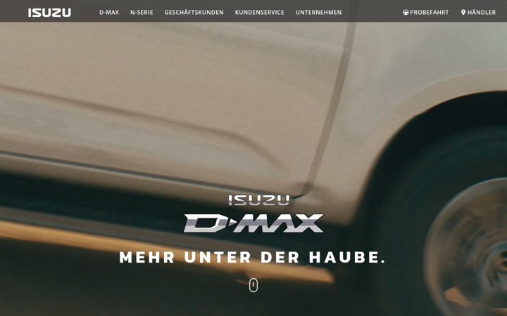 Screenshot of isuzu.at