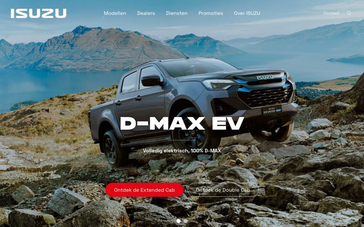 Screenshot of isuzu.nl