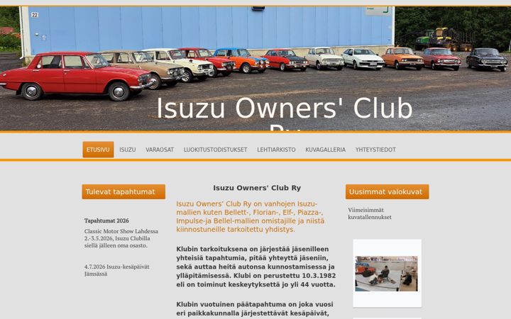 Screenshot of isuzuownersclubfinland.com