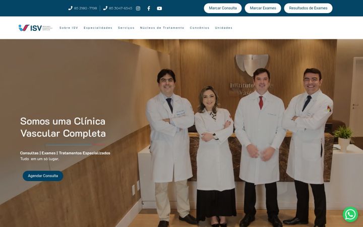 Screenshot of isv.med.br