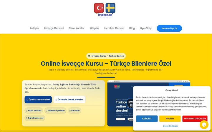 Screenshot of isvecce.se
