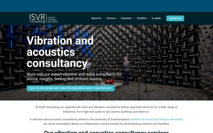 Screenshot of isvr.co.uk
