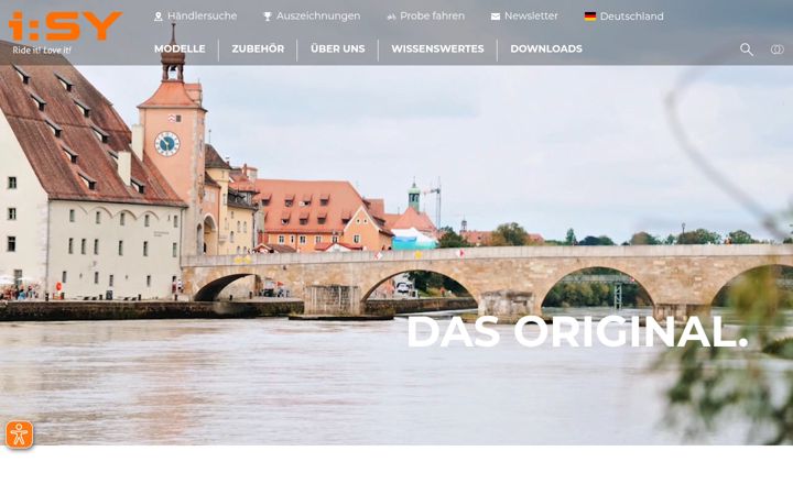 Screenshot of isy.de