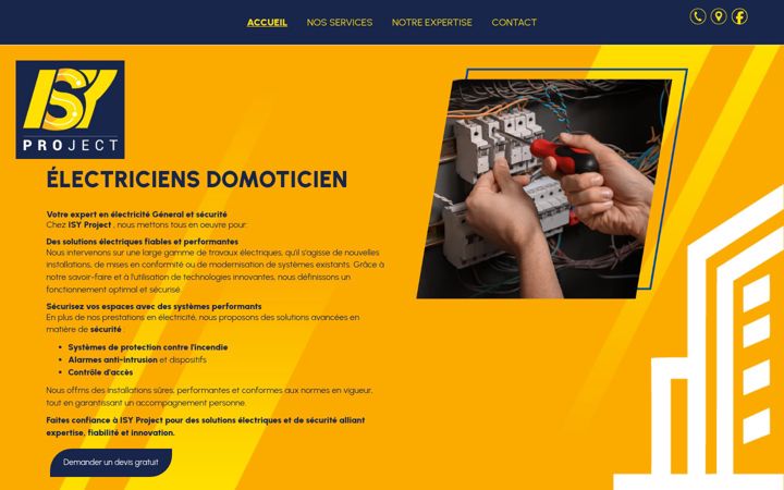 Screenshot of isyproject.fr