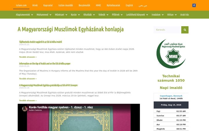 Screenshot of iszlam.com