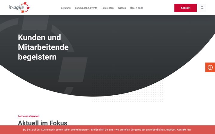 Screenshot of it-agile.de