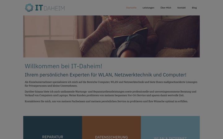Screenshot of it-daheim.at