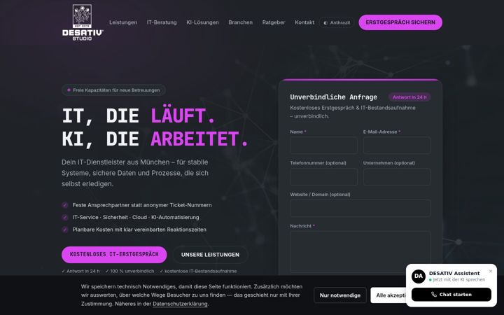 Screenshot of it-edv.net