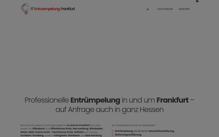 Screenshot of it-entruempelung-frankfurt.de