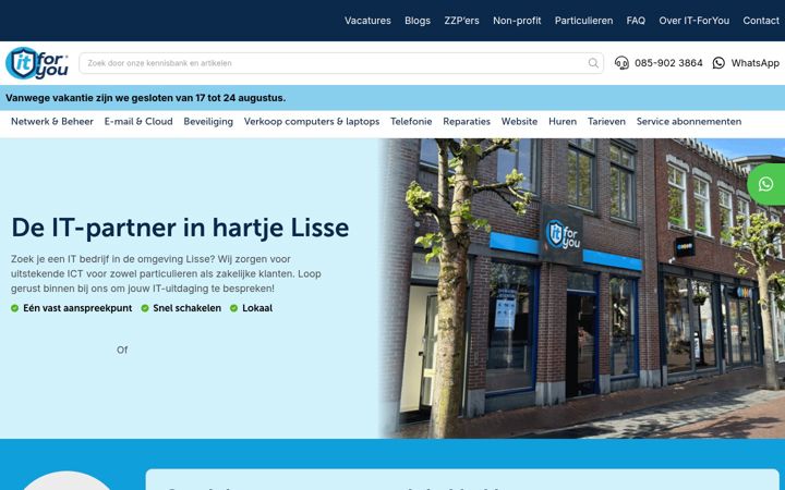 Screenshot of it-foryou.nl