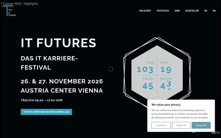 Screenshot of it-futures.at