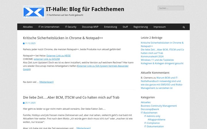Screenshot of it-halle.de