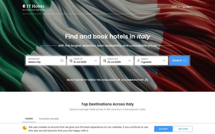 Screenshot of it-hotels.com