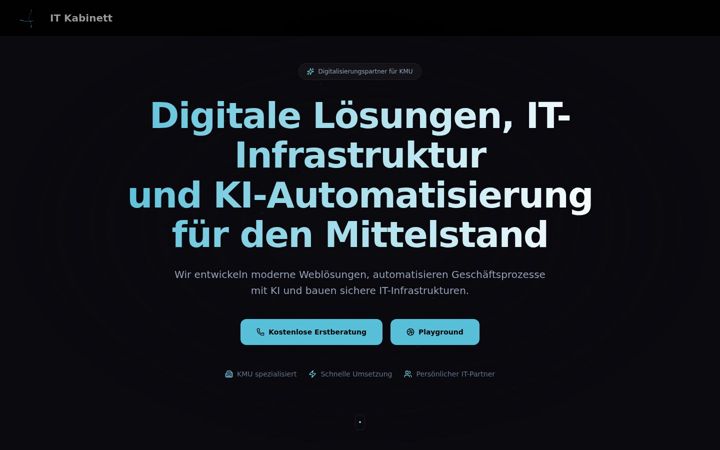 Screenshot of it-kabinett.de