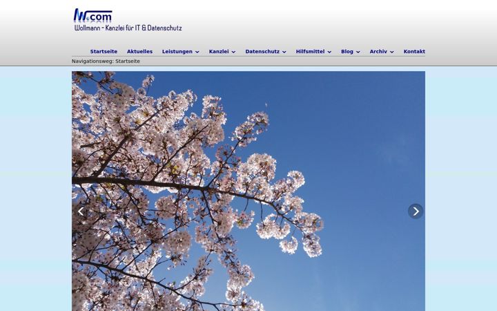 Screenshot of it-kanzlei-wollmann.de
