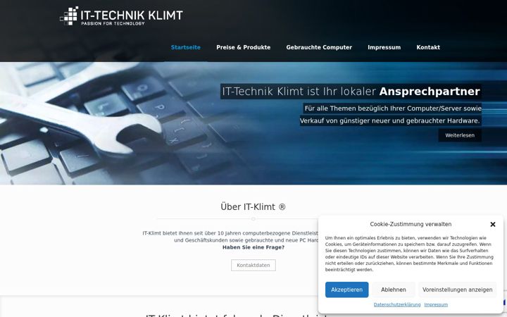 Screenshot of it-klimt.de