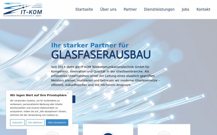 Screenshot of it-kom-glasfaser.de