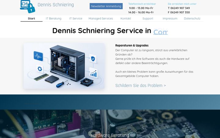 Screenshot of it-schniering.de