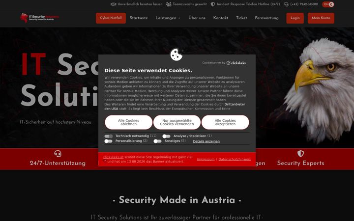 Screenshot of it-security-solutions.at