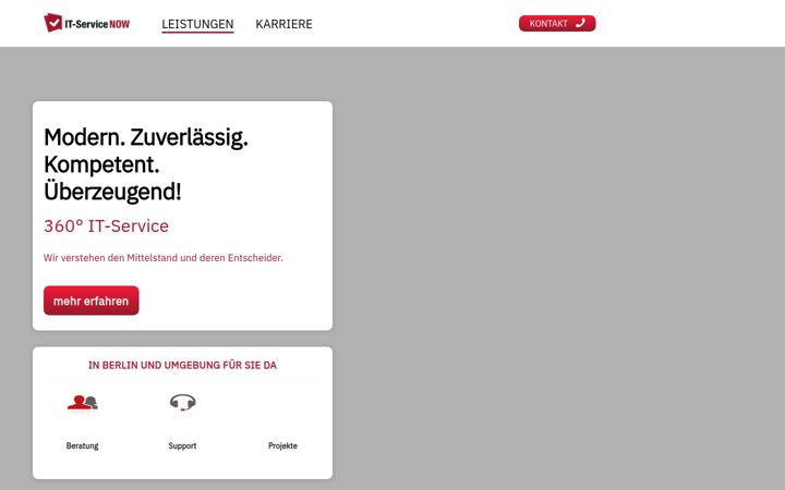 Screenshot of it-service-now.de