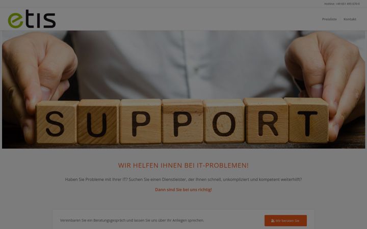 Screenshot of it-service-trier.com
