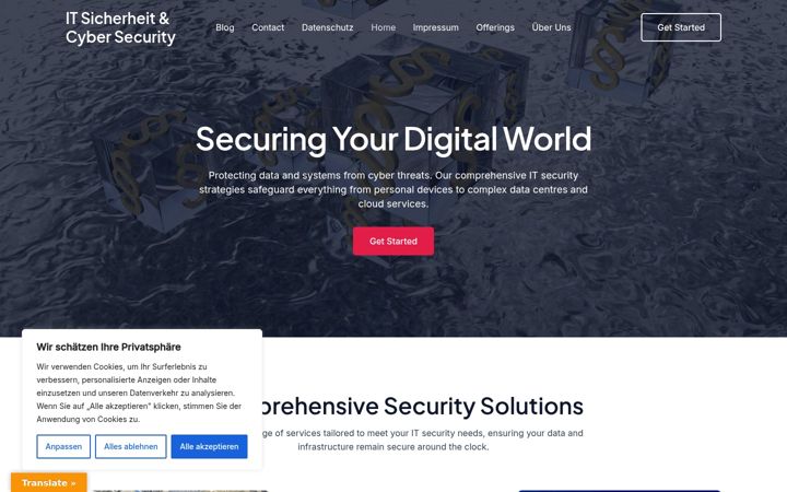 Screenshot of it-sicherheit-cyber-security.de
