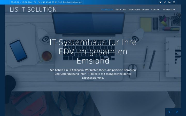 Screenshot of it-solution-lingen.de