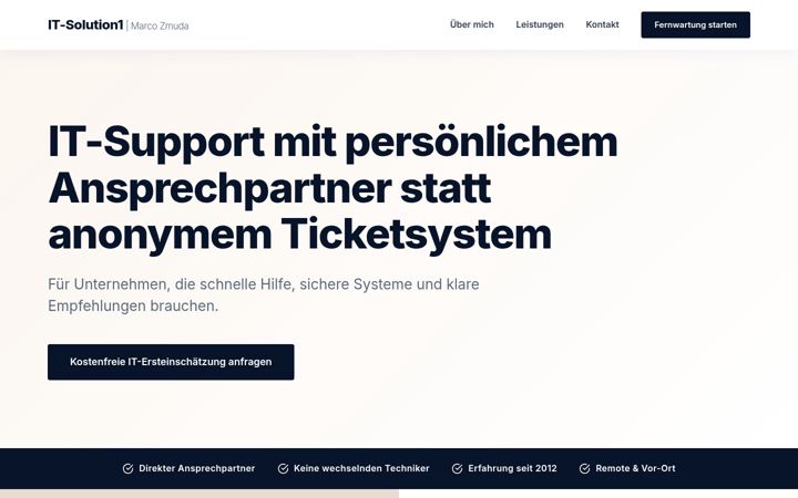 Screenshot of it-solution1.de