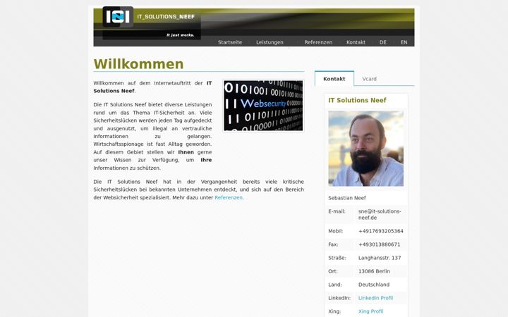 Screenshot of it-solutions-neef.de