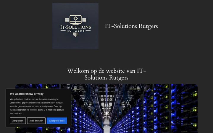 Screenshot of it-solutions-rutgers.nl