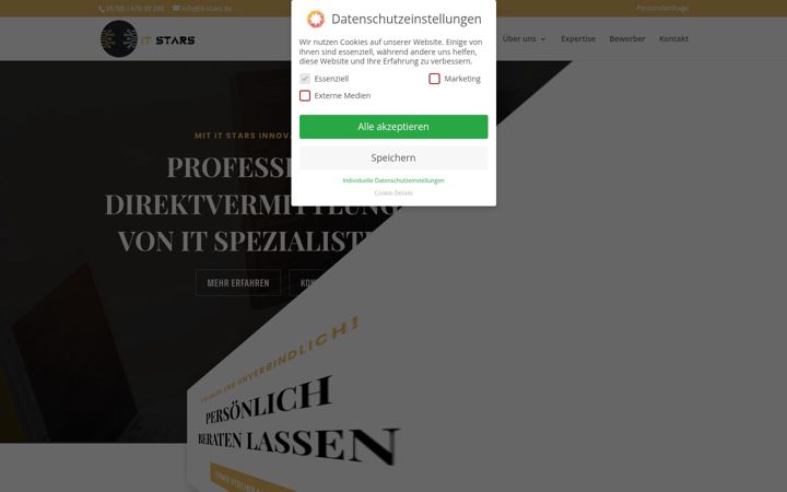 Screenshot of it-stars.de