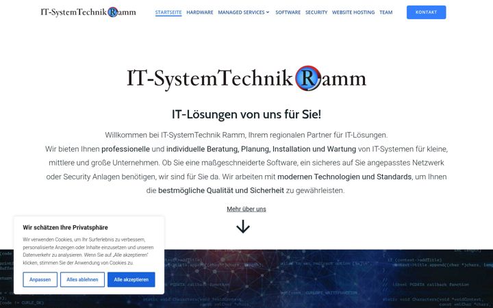 Screenshot of it-str.de