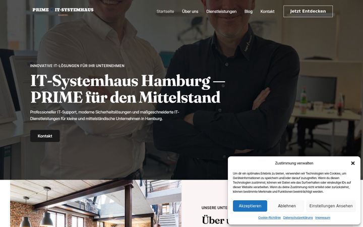 Screenshot of it-systemhaus-hamburg-24x7.de