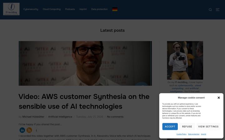 Screenshot of it-techblog.de