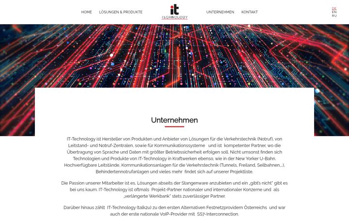 Screenshot of it-technology.at