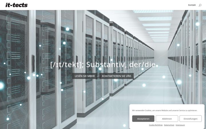 Screenshot of it-tects.at