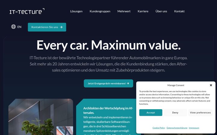 Screenshot of it-tecture.de
