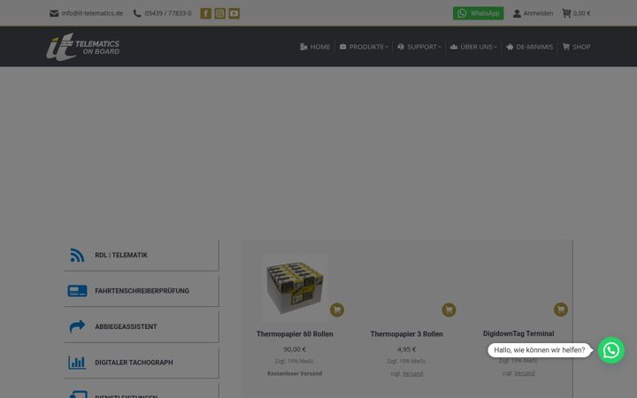 Screenshot of it-telematics.de